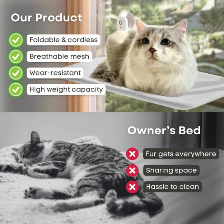 PawRest™ - Folding Hammock for Cats 