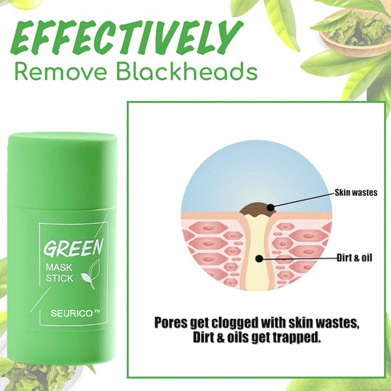 Seurico™ Green Tea Clay Mask Stick (1+1 FREE) 