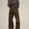 Nanna™ - Stylish Wide Leg Jeans with Leopard Print