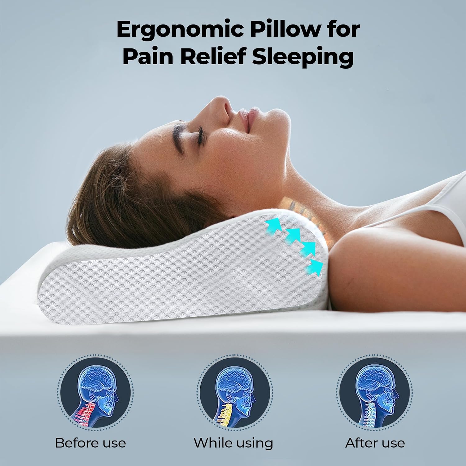 OrthoComfort™ - Memory Foam Bed Pillow