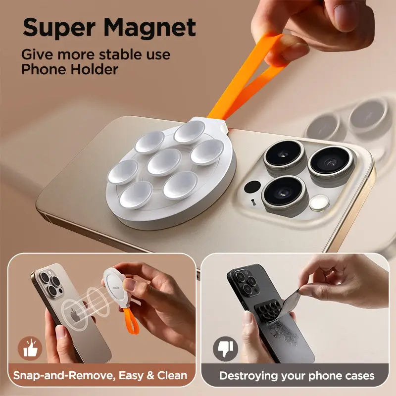 MagSuction™ - Magnetic Silicone Phone Holder with Suction Cup