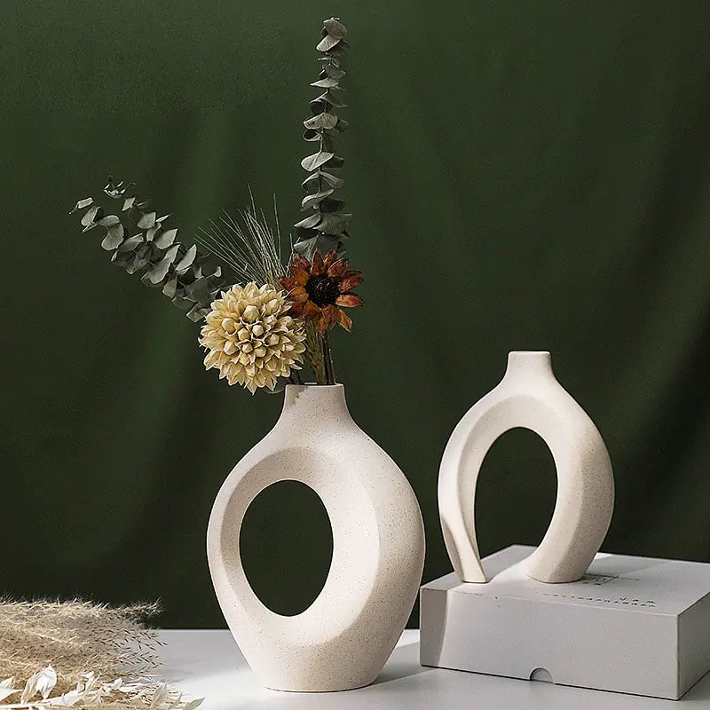 Boreal Bloom Interlock Vase™ - Nordic Ceramic Interlock Vase