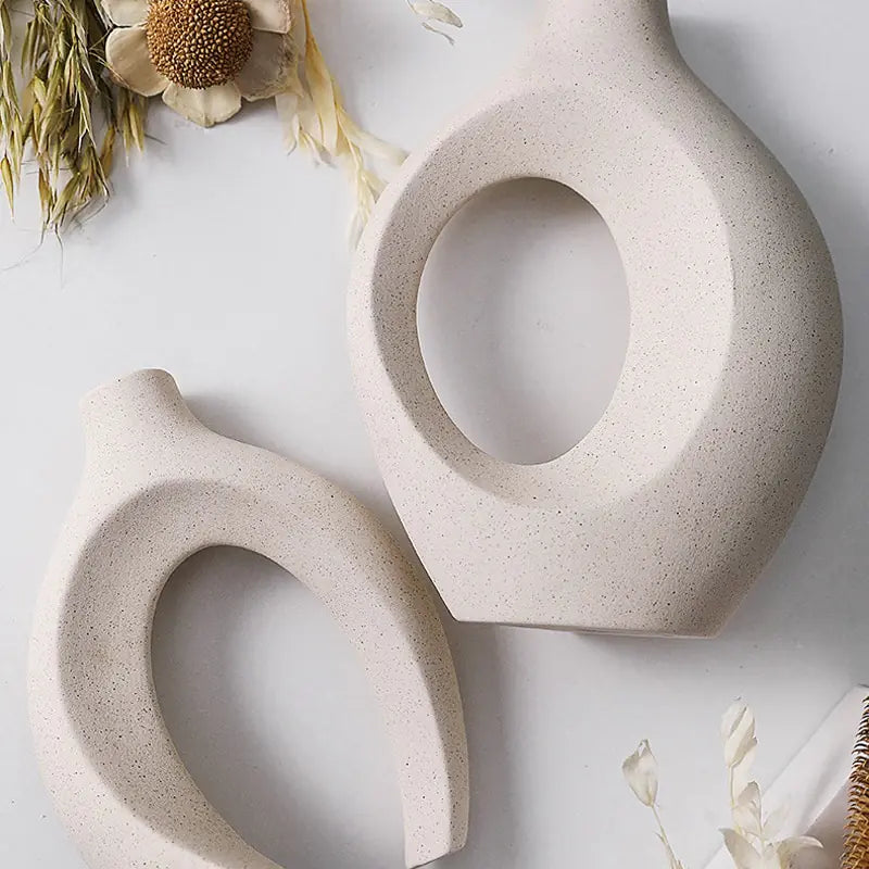 Boreal Bloom Interlock Vase™ - Nordic Ceramic Interlock Vase