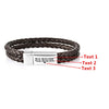 Engraved Leather Men's Bracelet™ - Een perfect gepersonaliseerd cadeau