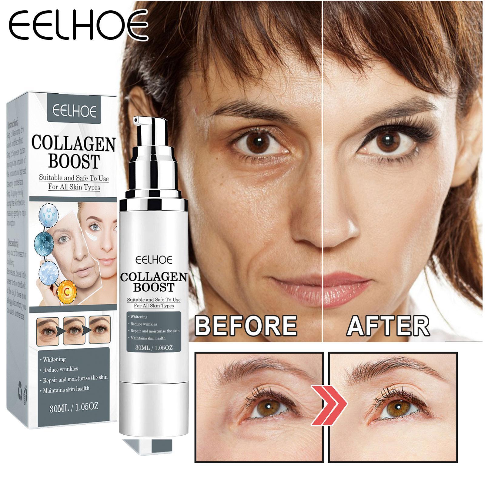 30ml Collagen Boost Serum Anti-Aging Dark Spot Corrector Serum Wrinkle Collagen Boost Care Skin Face Cream Women C4D4