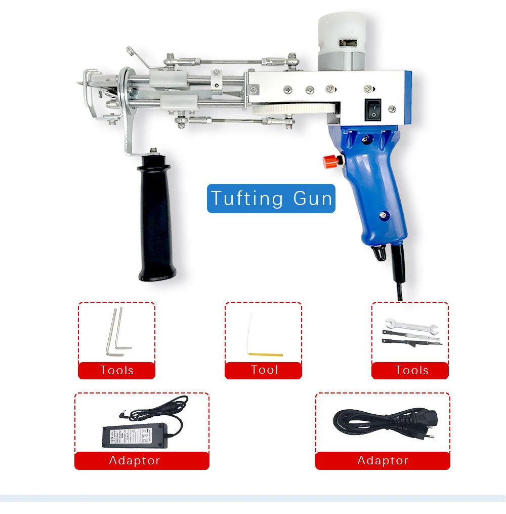 CraftMaster™ Tufting Gun - Create with Precision: Dual Function Electric Carpet Tool!