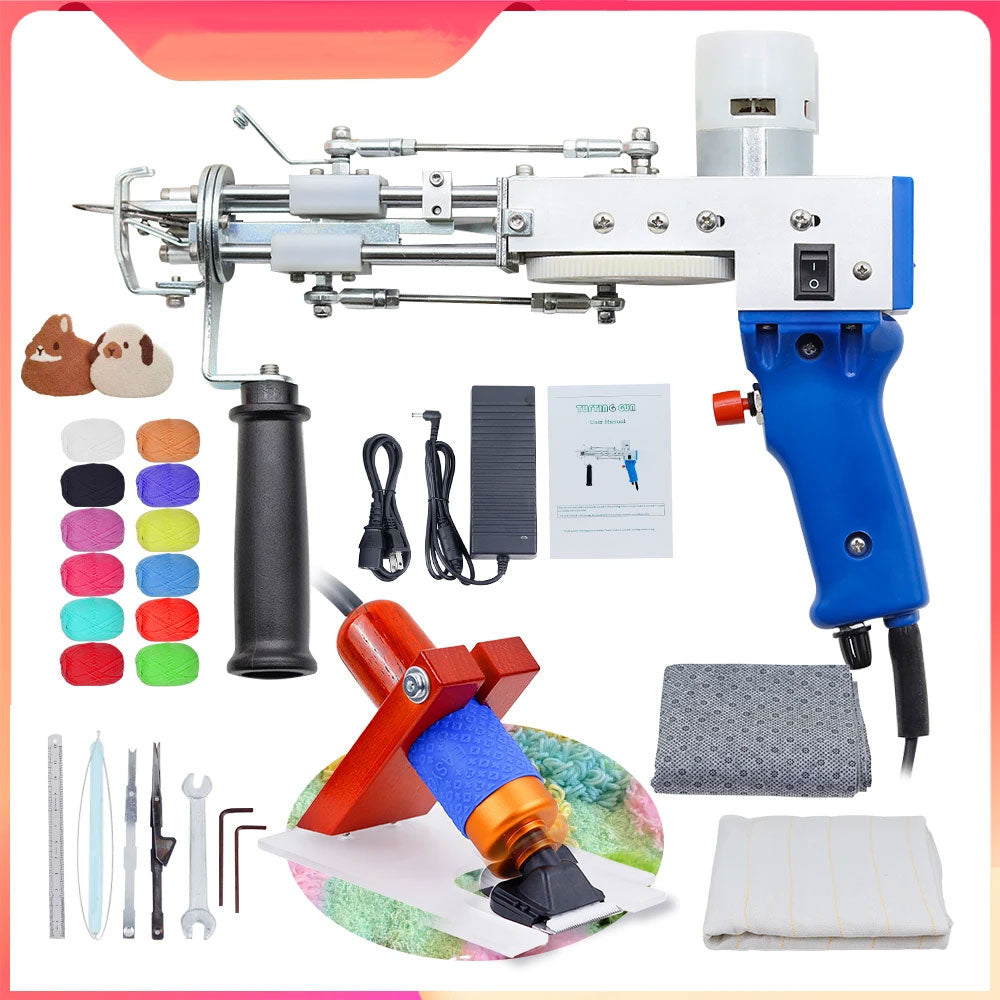 CraftMaster™ Tufting Gun - Create with Precision: Dual Function Electric Carpet Tool!