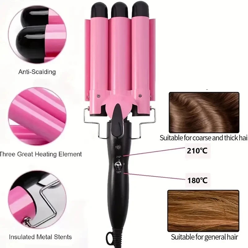 WaveMaster™ Curler - Altijd perfecte krullen: Instant noodles, kleine golven en grote krullen!