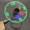 GlowTime™ USB Fan - Stay cool, stay informed: Real-time clock, RGB lights and temperature display!