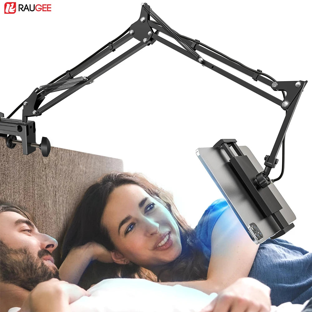 FlexMount™ Tablet Stand - Ultimate Comfort: Adjustable, Rotating Support for Hands-Free Viewing, Anywhere