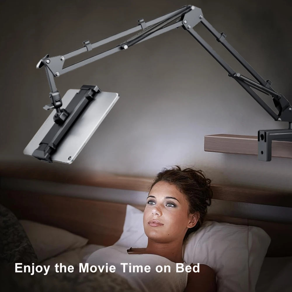 FlexMount™ Tablet Stand - Ultimate Comfort: Adjustable, Rotating Support for Hands-Free Viewing, Anywhere