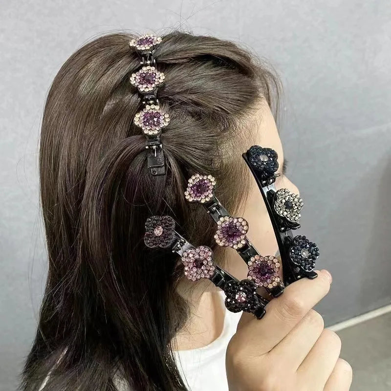 Sparkle Braid™ Strass gevlochten haarclips (1+4 GRATIS!)