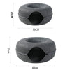 CatNap Cavern™ Donut Cat Bed, Interactive Tunnel for Cats & Kittens 