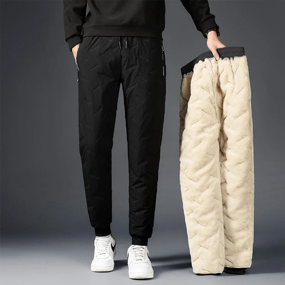 PlushWarm™ Thermal Pants - Unisex Pluche Lamswollen Thermo Sweatbroek die Waterdicht en Modieus is