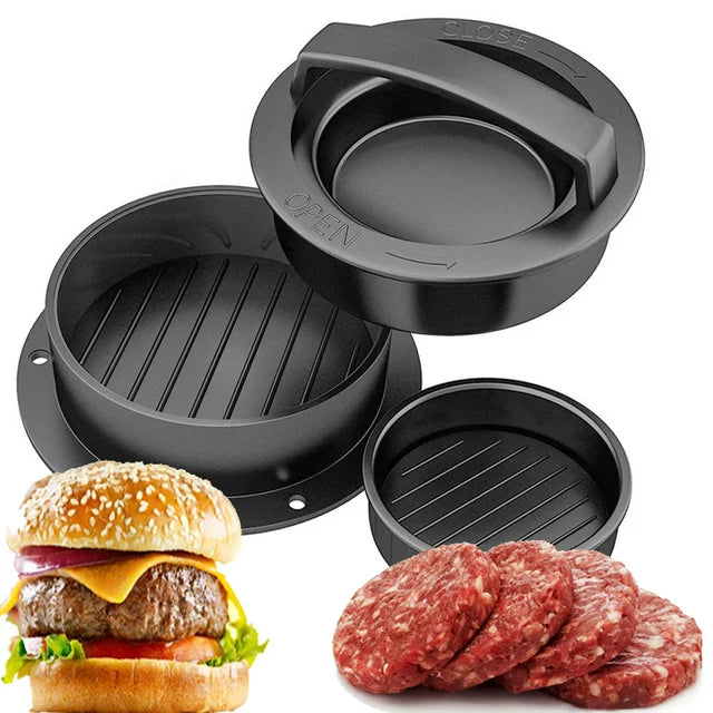 SizzleStack Patty Press™ - Effortless Hamburger Making