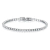 HipGlam™ Tennis Bracelet - Shine with attitude: Sterling silver elegance and hip hop flair!