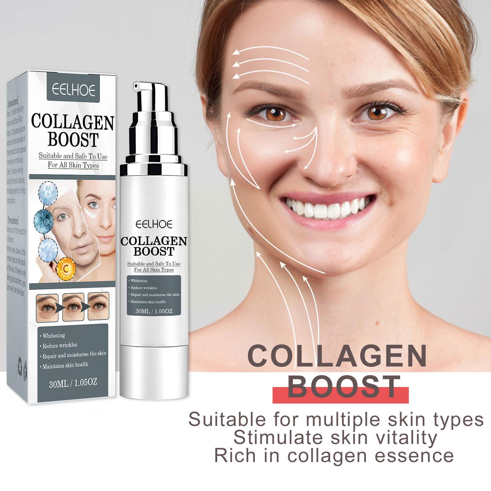 30ml Collagen Boost Serum Anti-Aging Dark Spot Corrector Serum Wrinkle Collagen Boost Care Skin Face Cream Women C4D4