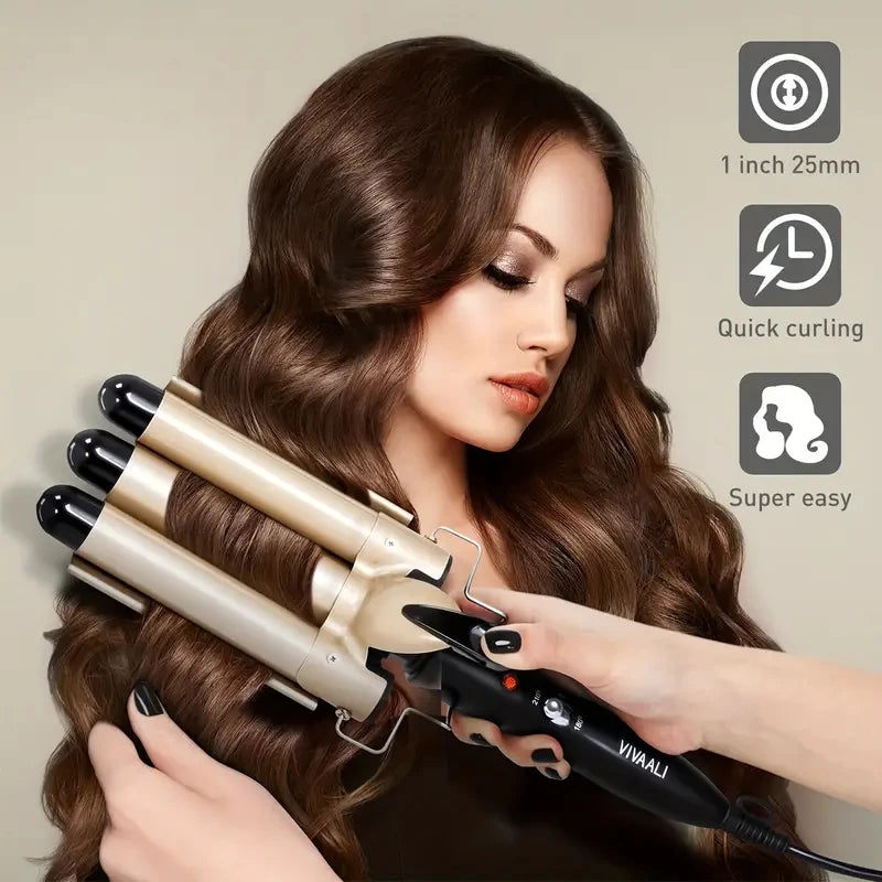 WaveMaster™ Curler - Altijd perfecte krullen: Instant noodles, kleine golven en grote krullen!