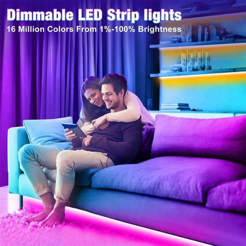 GlowFlex™ LED-Streifen – Erhellen Sie Ihren Raum: Lebendige RGB-Farben auf Knopfdruck