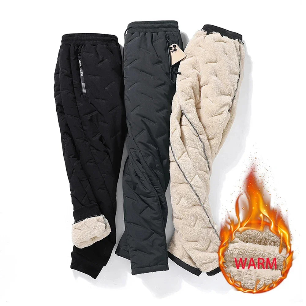 PlushWarm™ Thermal Pants - Unisex Pluche Lamswollen Thermo Sweatbroek die Waterdicht en Modieus is