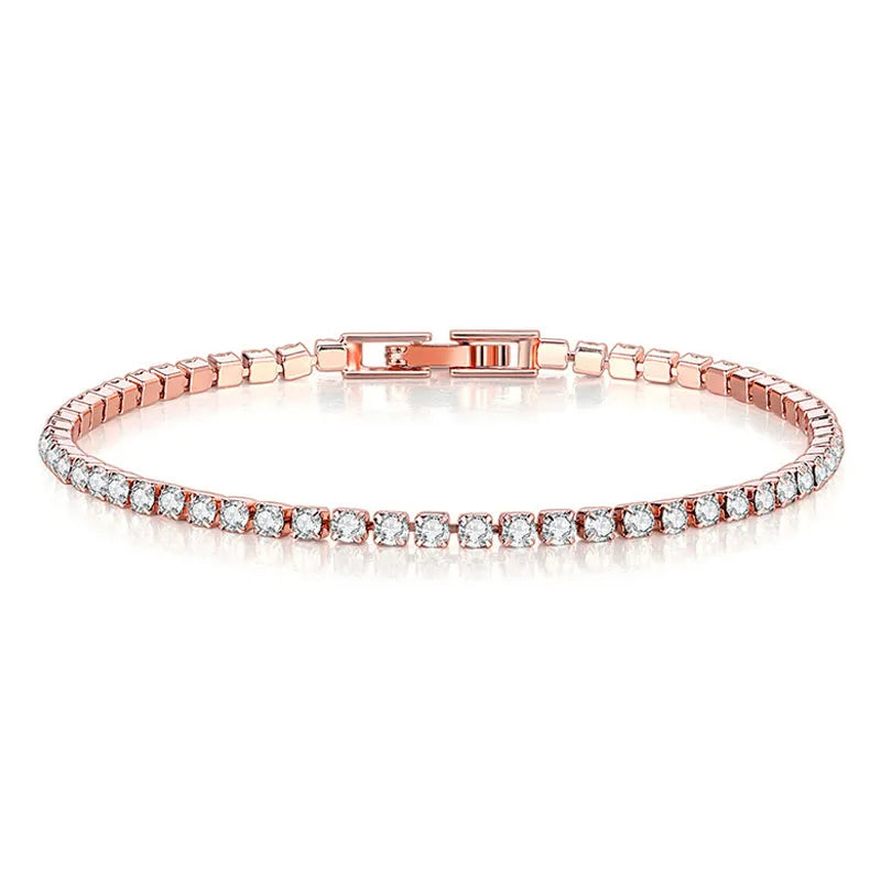 HipGlam™ Tennis Bracelet - Shine with attitude: Sterling silver elegance and hip hop flair!