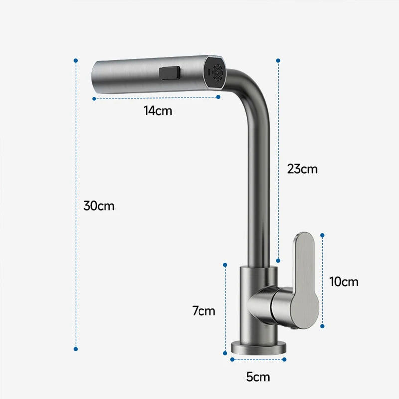 AquaFlex™ faucet - Effortless operation: Perfect mix of hot and cold water.