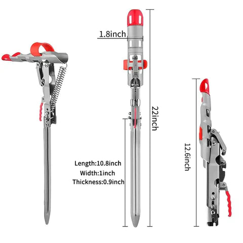 QuickCatch™ - Automatic Spring-Loaded Rod Holder 