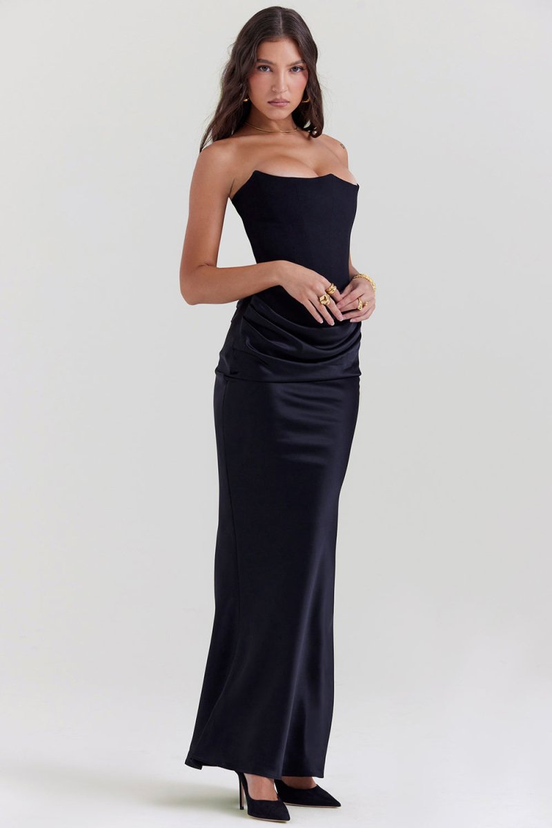 Milou™ - Elegant Strapless Dress Midnight 