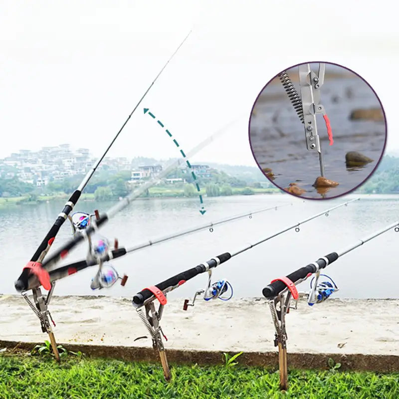 QuickCatch™ - Automatic Spring-Loaded Rod Holder 