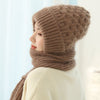 Knitted Quilt™ - Wollen, fleece muts en sjaal