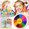 Creative Finger Art | 12 kleuren vingerverf + een gratis vingerverf tekenboek!