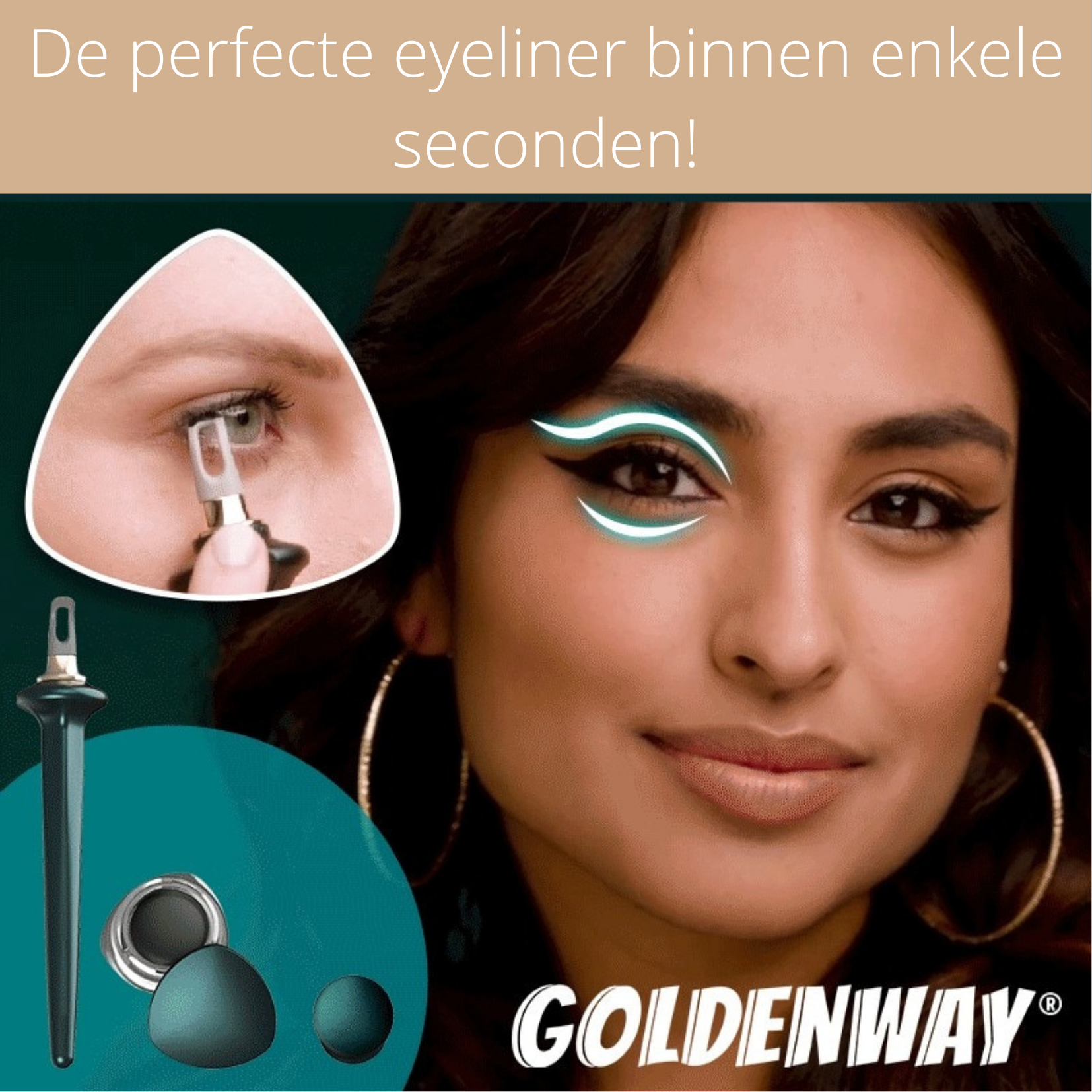 Goldenway Perflining™ | The perfect eyeliner tool!