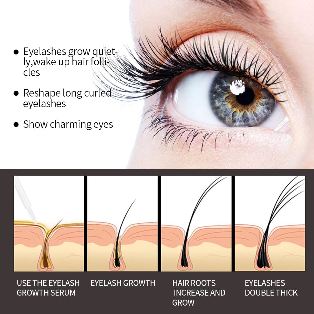 Qibest Eyelash Growth Serum™ | Longer, fuller and thicker eyelashes!