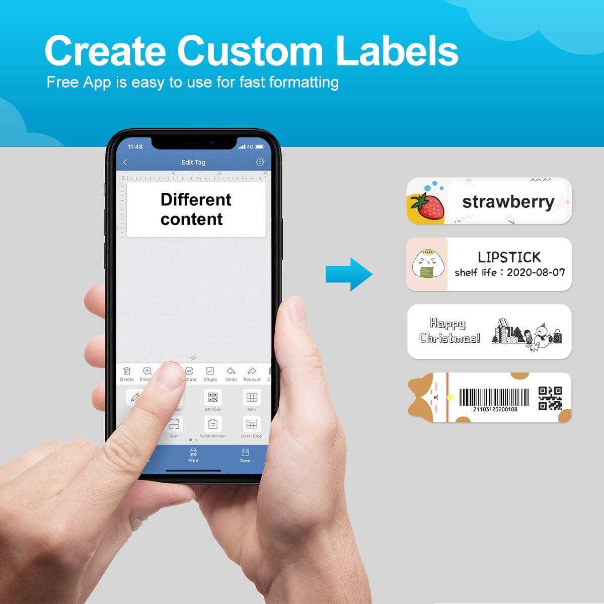 Smart Printer™ - Print labels with your mobile phone