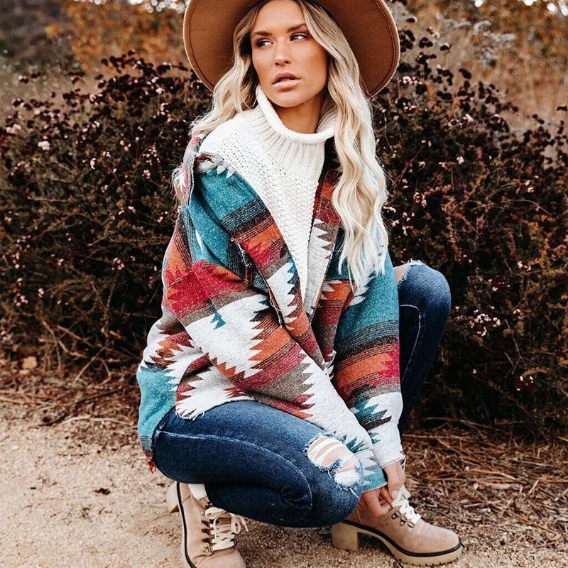 Oversized Aztec Print Jack