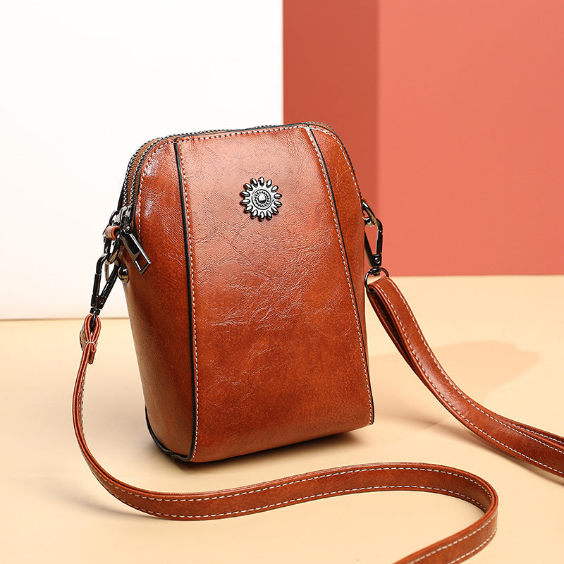 City Chic™ - Stylish leather mini crossbody bag